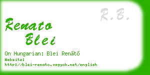 renato blei business card